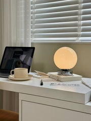 Space Age Glass Globe Lamp