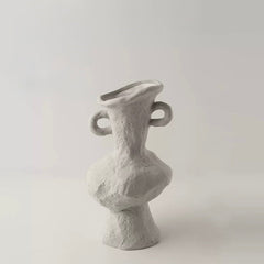 Japandi Minimalist Ceramic White Vase