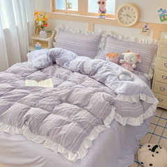 Lavender Ruffle Bedding Set