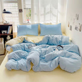 Light Blue Minimalist Bedding Set