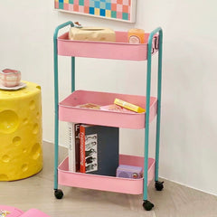 Pink 3-Layer Storage Shelf