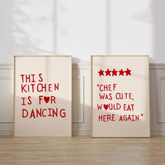 Heart Red Quote Poster