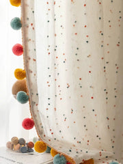 Boho Pom Pom Curtains