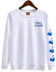 White Single Serving Sweatshirt