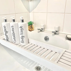 White Bathroom Dispenser Set
