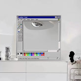 Gray Retro Nostalgia Wall Mirror