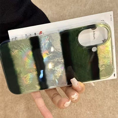 Retro Green Stripe iPhone Case