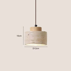 Japandi Textured Pendant Light