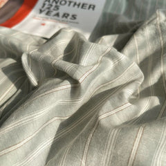 Grey Minimalist Striped Duvet Cover Set