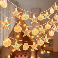 Seashell & Starfish LED String Lights
