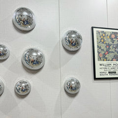 Silver Mirror Disco Ball Wall Decor