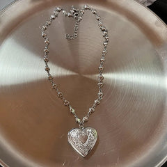 Gothic Red Heart Pendant