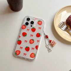 Strawberry Bow iPhone Case