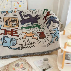 Jigsaw Puzzle Throw Blanket