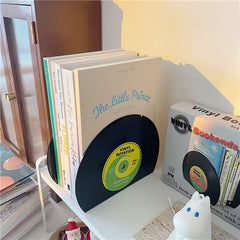 Retro Vinyl Record Bookends