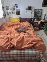 Terracotta Cotton Duvet Cover Set