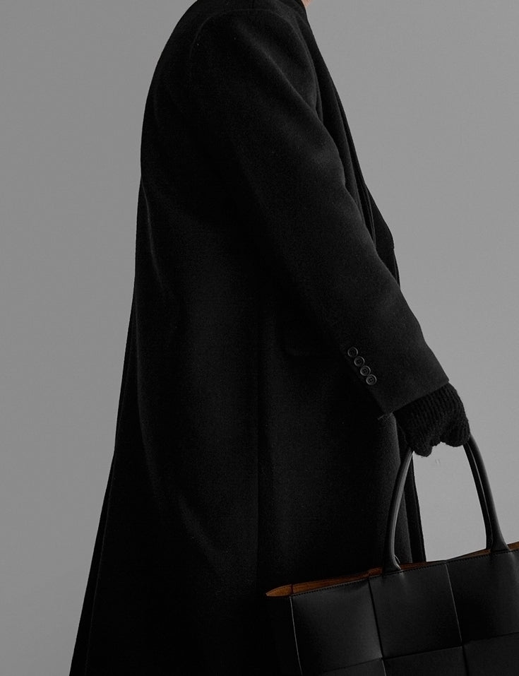 Mature Style Suit Collar Coat