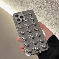 Silver Heart iPhone Case