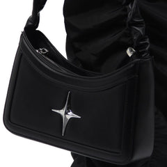 Black Leather Y2k Bag