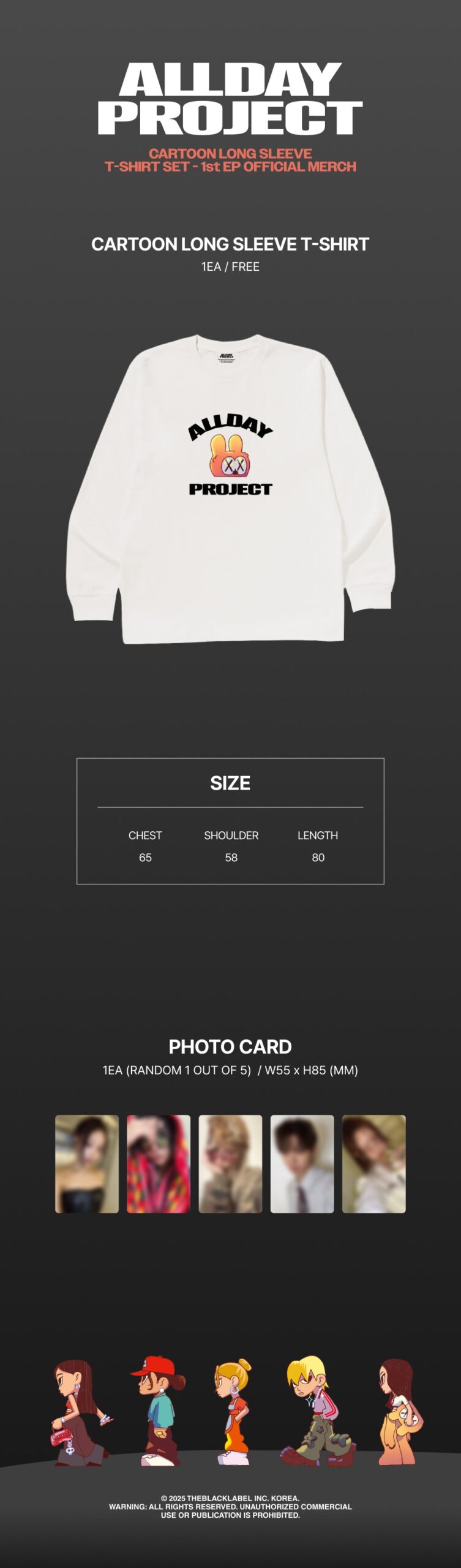 Merch Cartoon Long Sleeve T-Shirt Set
