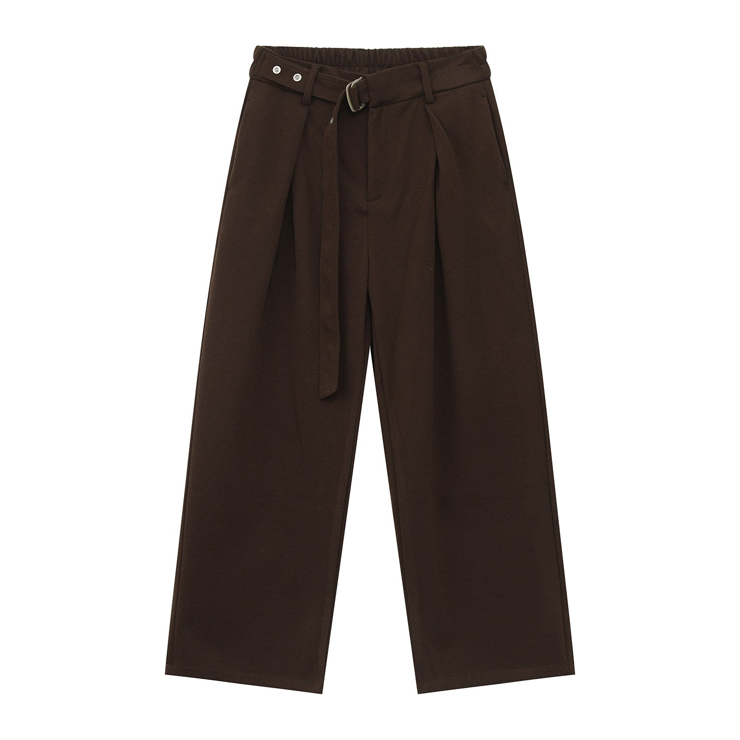 Adjustable Waist Korean Style Relaxed Dress Trousers