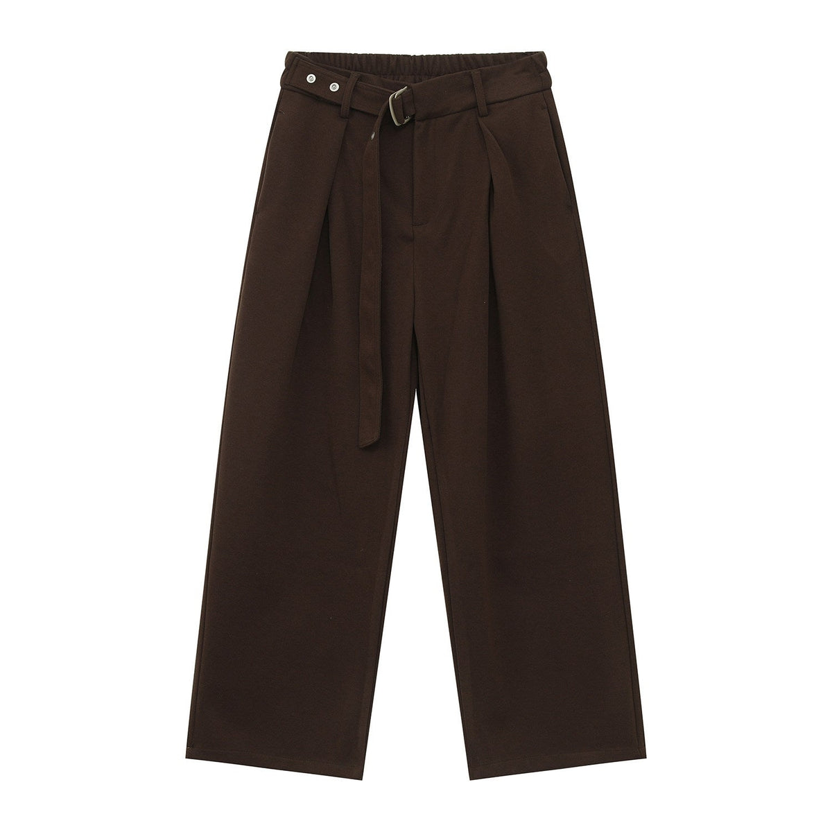 Adjustable Waist Korean Style Relaxed Dress Trousers