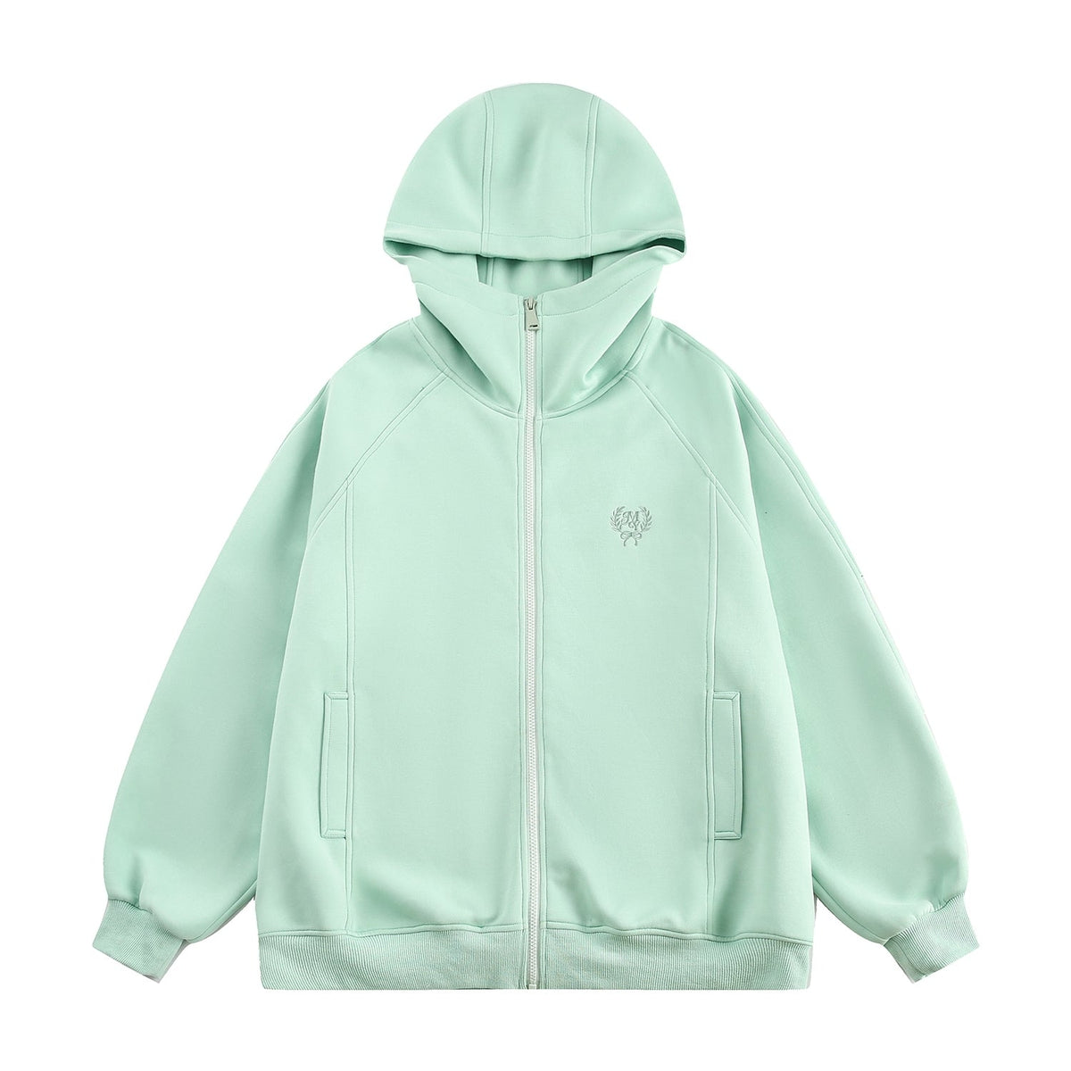 Airy Oversized Zip Up Sweatshirt Jacket