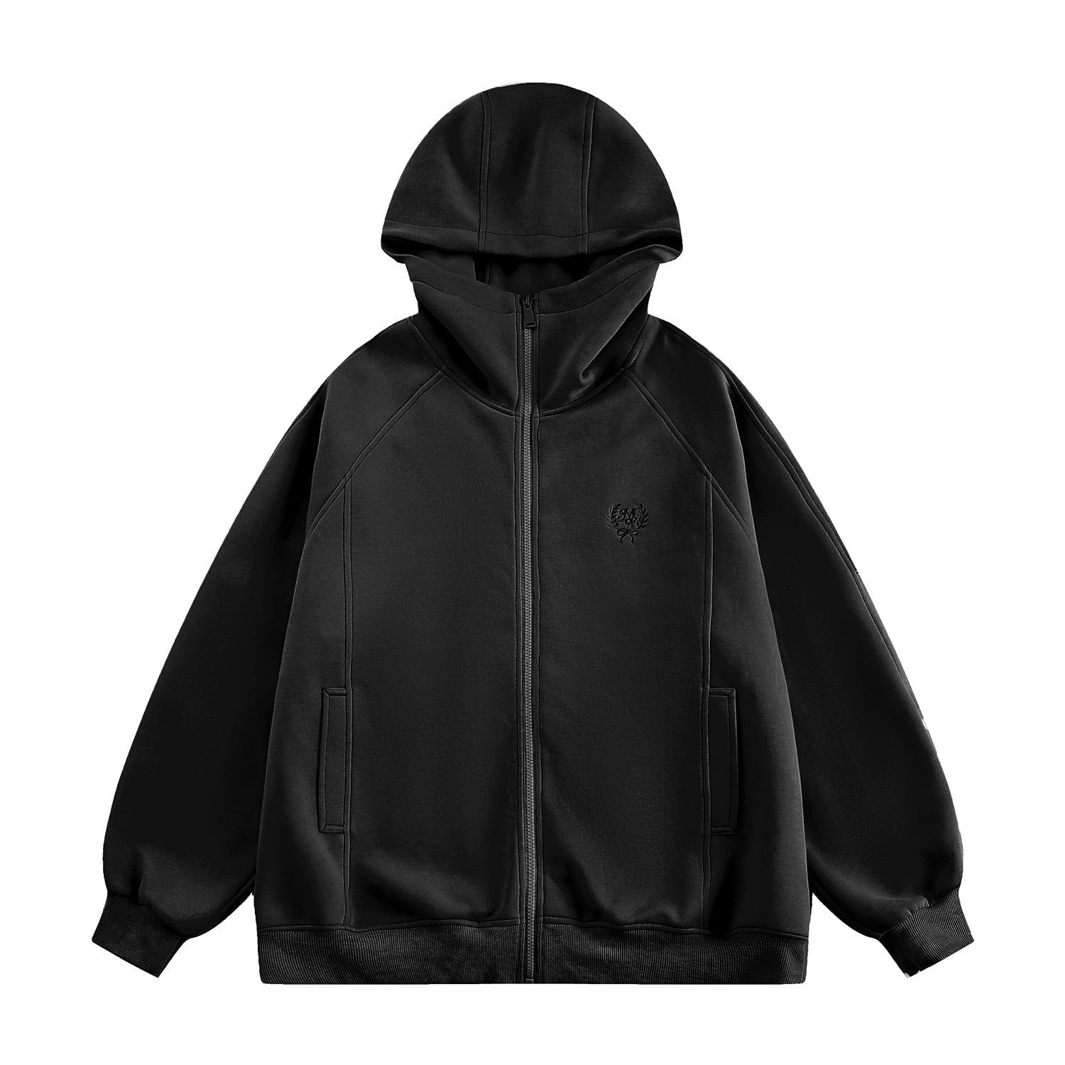 Airy Oversized Zip Up Sweatshirt Jacket