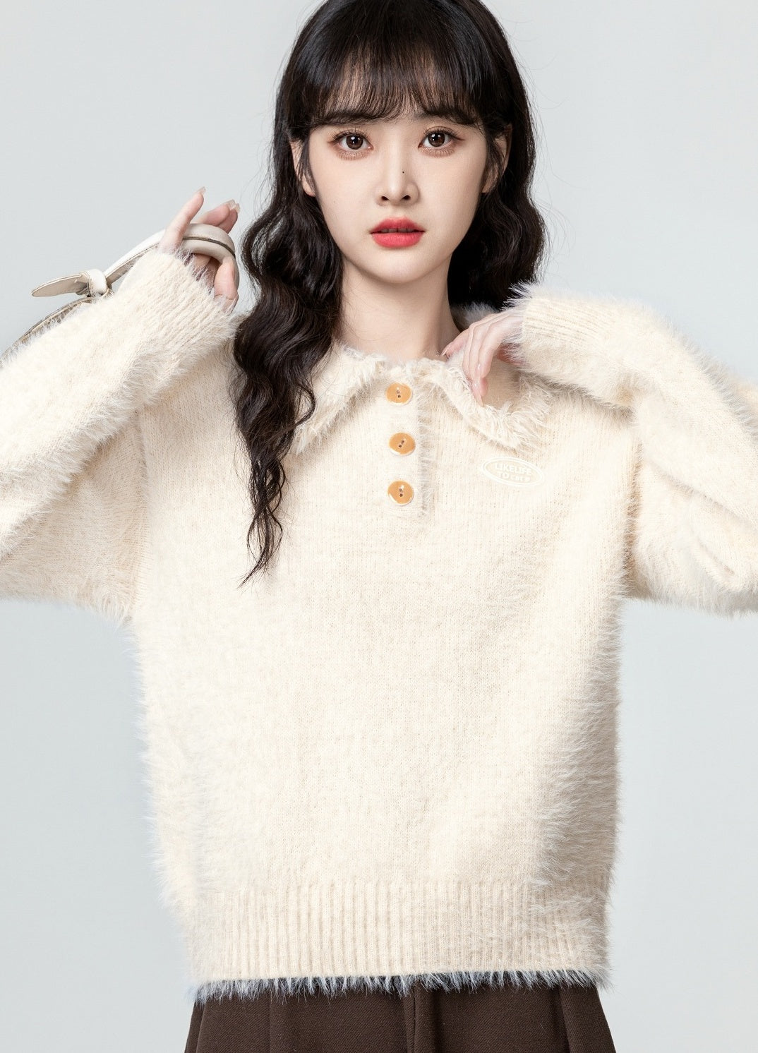Alpaca Knit Soft Loose Sweater