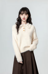 Alpaca Knit Soft Loose Sweater