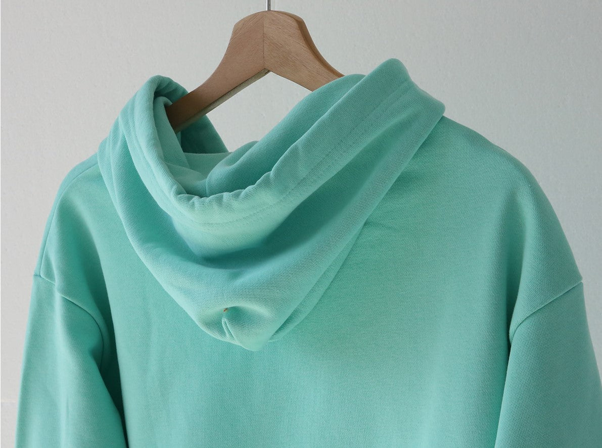 Aqua Blue Oversized Hoodie