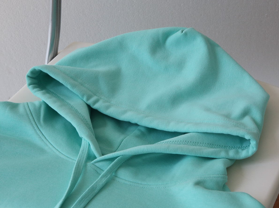 Aqua Blue Oversized Hoodie