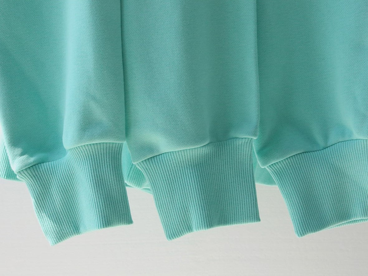 Aqua Blue Oversized Hoodie