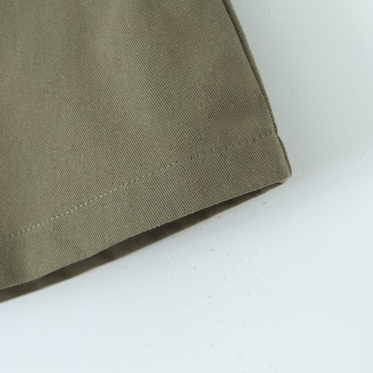Army Green Belted Skirt