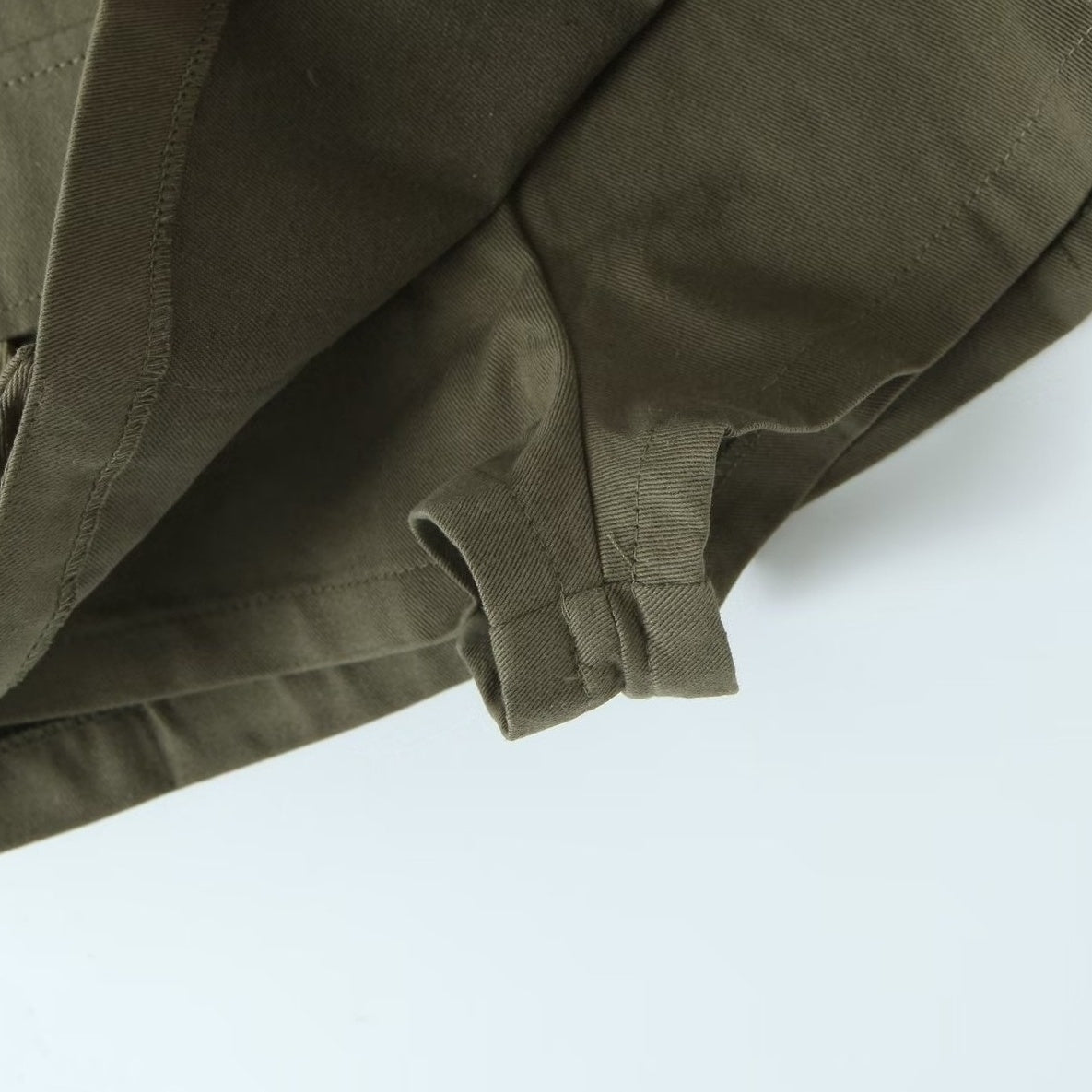 Army Green Belted Skirt