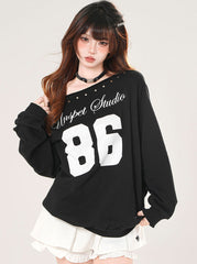 Asymmetric Sunset Sweatshirt