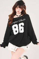 Asymmetric Sunset Sweatshirt
