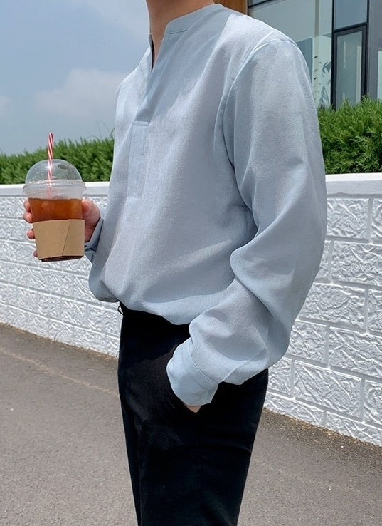 Autumn Casual Linen Long Sleeve Shirt