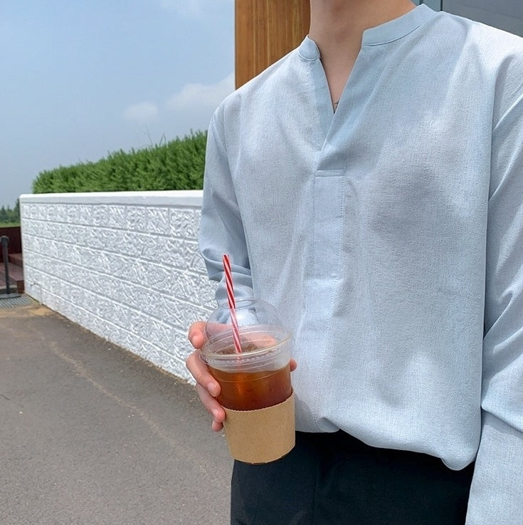 Autumn Casual Linen Long Sleeve Shirt