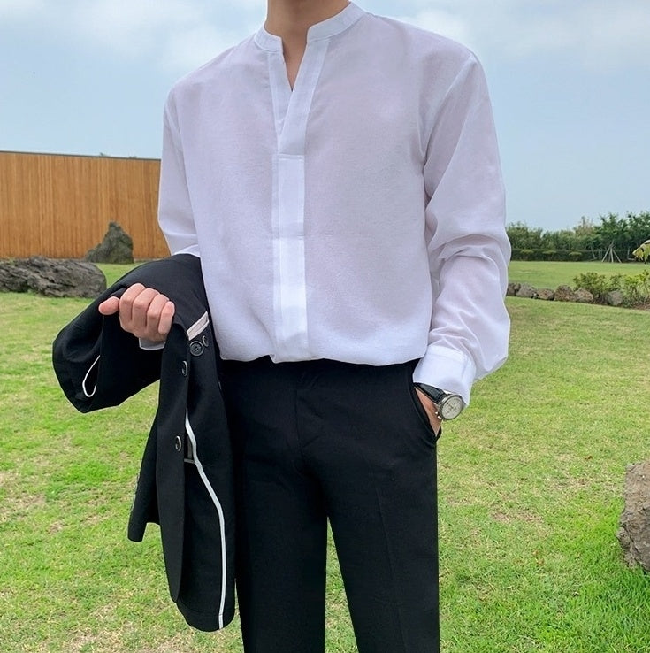 Autumn Casual Linen Long Sleeve Shirt