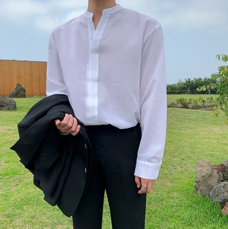 Autumn Casual Linen Long Sleeve Shirt