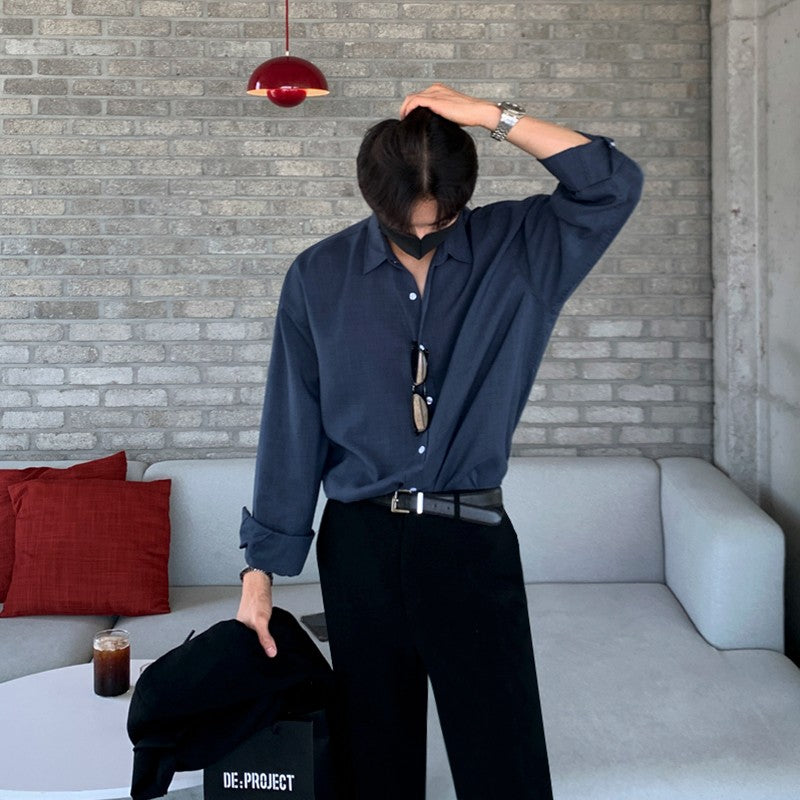 Autumn Relaxed Fit Long Sleeve Shirt