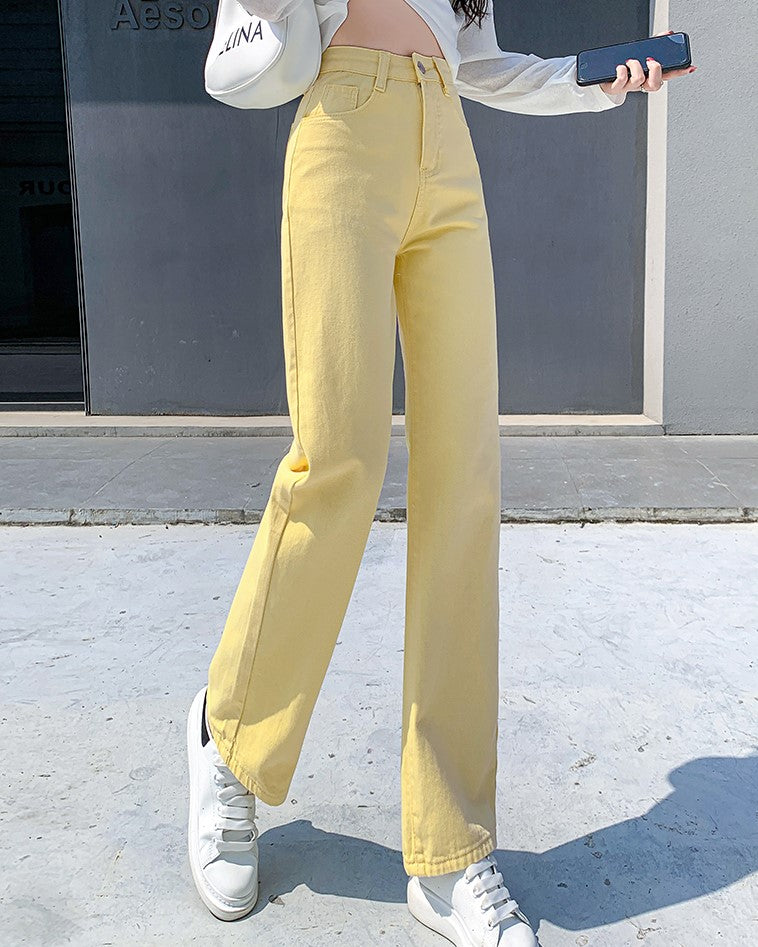 Banana Yellow High Waist Jeans