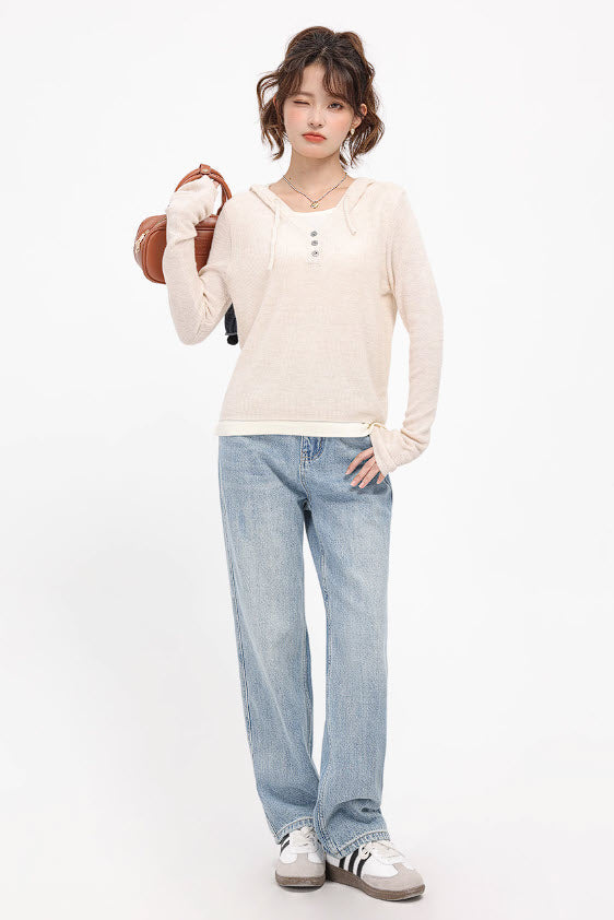 Beige Casual Autumn Shirt Hoodie