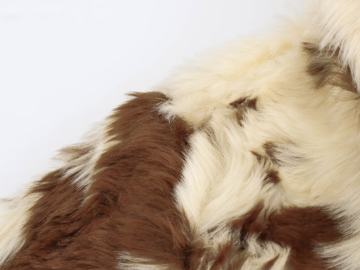 Beige Cow Pattern Fur Jacket