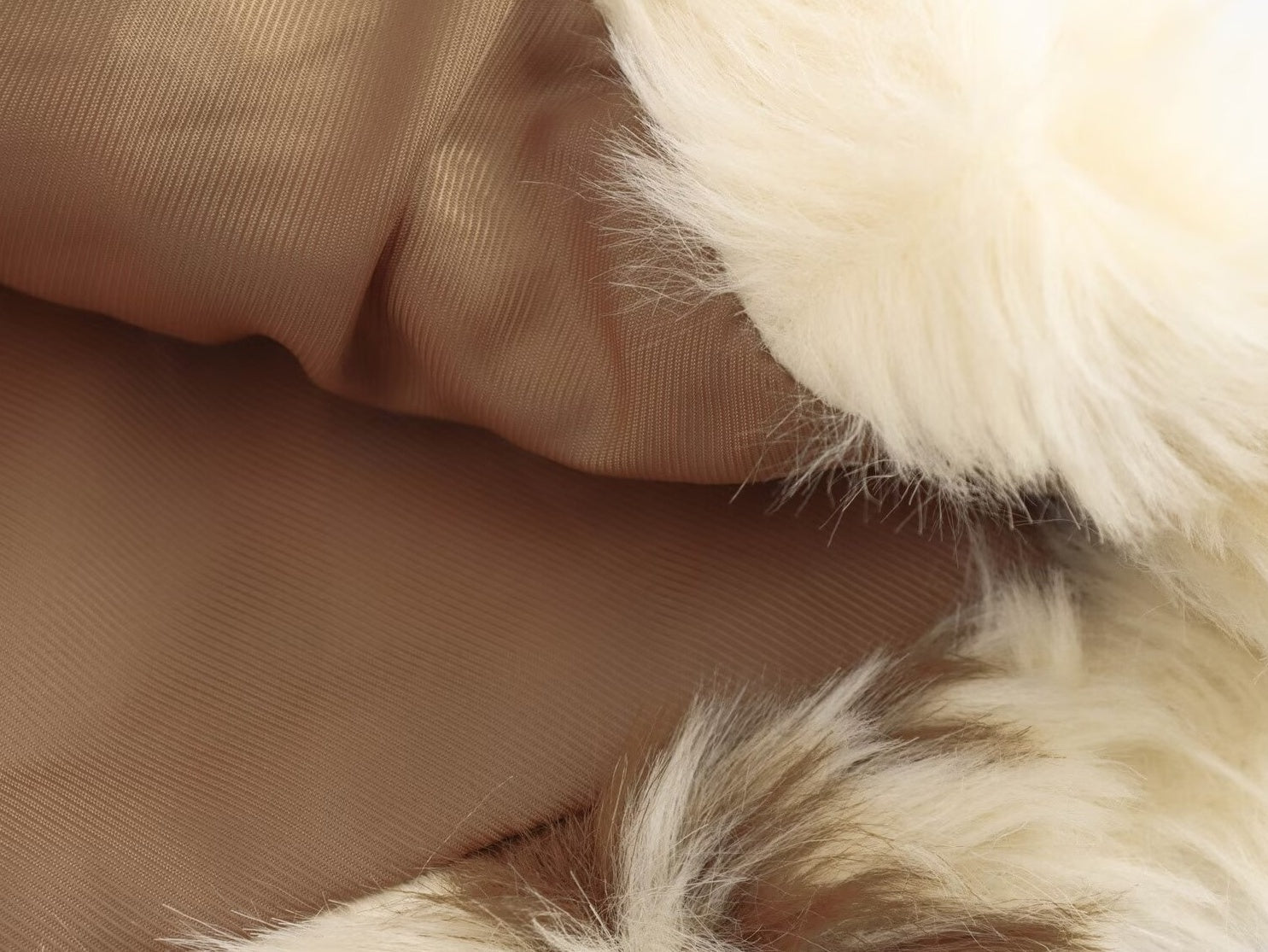 Beige Cow Pattern Fur Jacket