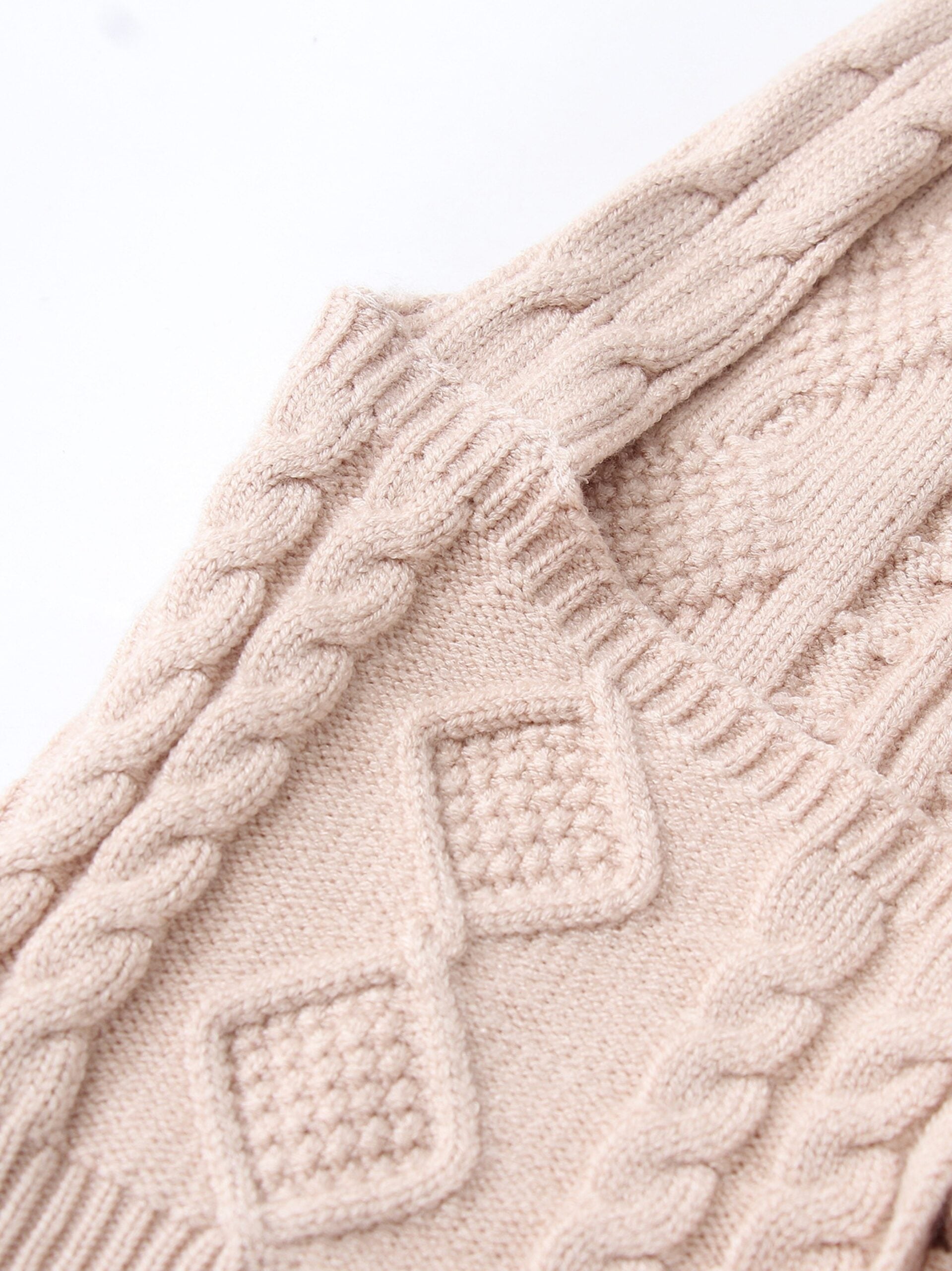 Beige Halter Knit Crop Top