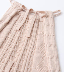 Beige Halter Knit Crop Top