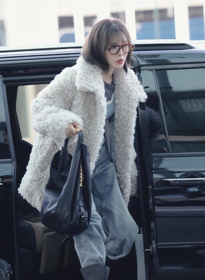 Beige Plush Winter Jacket