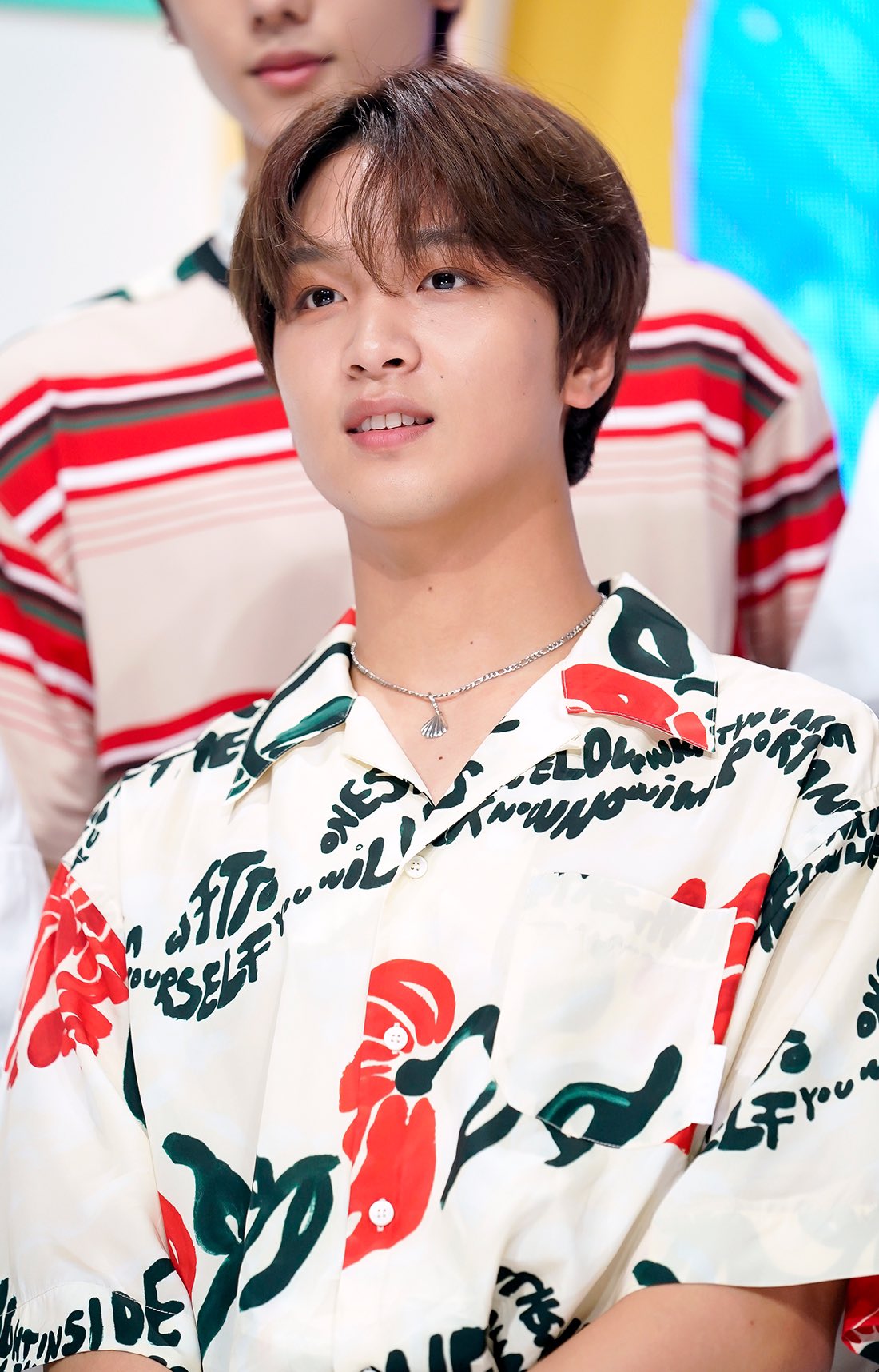 Beige Written Floral Shirt